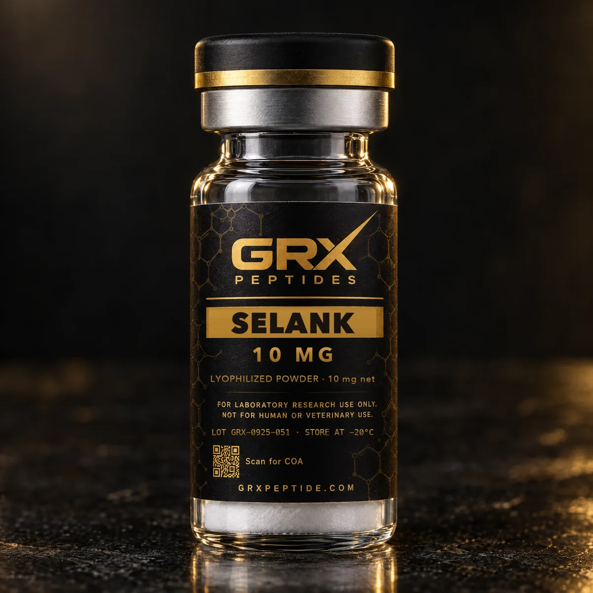 Selank 10 mg research vial